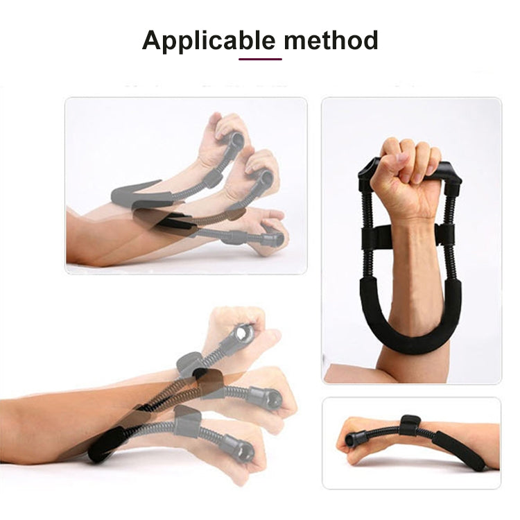Wrist strength exerciser set for wrist training with black straps and spring handles