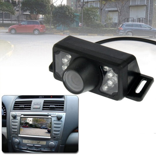 Black rear-view IR night-vision camera with mounting bracket and protective housing