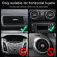 Car outlet drink holder with clamp for horizontal car air vents, not for all vent types