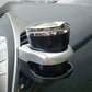 Car dashboard drink holder mount with black and chrome top