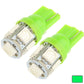 T10 5 LED 5050 SMD Car Signal Light Bulb, Pair, Green, Pair, Yellow, Pair, Pair, Red, Pair, Pink, Pair,Blue
