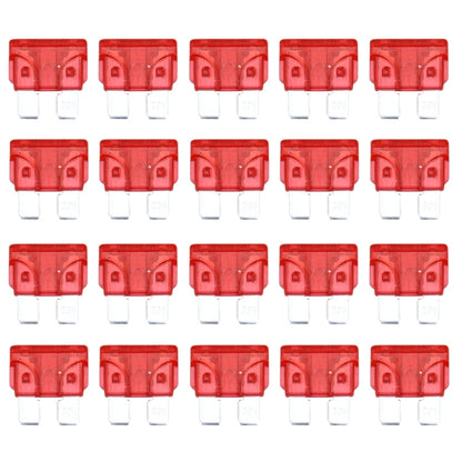 100 PCS Auto Mini Blade Fuse (30A) , DC 12V, 15A Blue, 25A Transparent, 10A Red, 20A, 30A