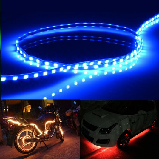 Dark blue flexible LED car strip lights with glow-ready 45 cm LED segments