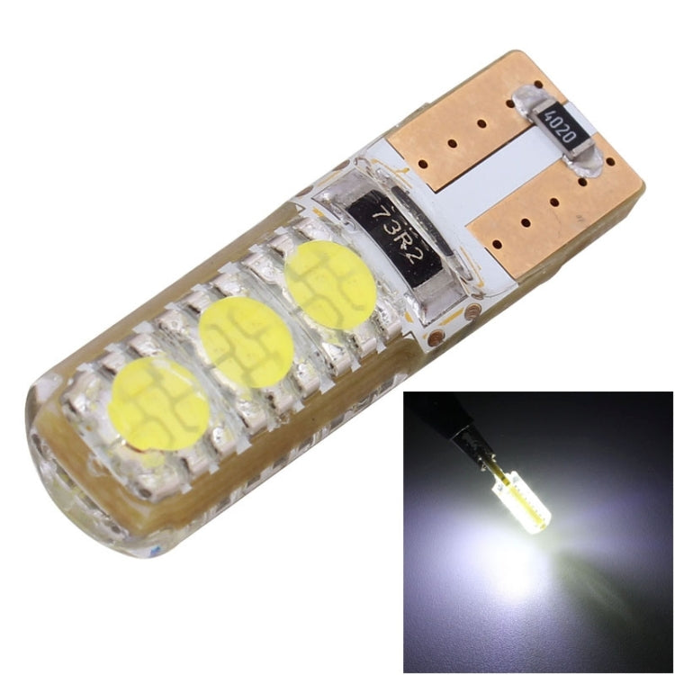 T10 LED clearance lamp with 6 yellow SMD 5050 LEDs in clear capsule