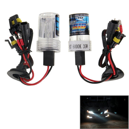H7 HID xenon headlight conversion kit with clear bulb and wiring harness