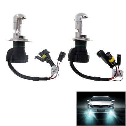 H4 HID xenon headlight bulbs, two-pack with single-beam cable harnesses