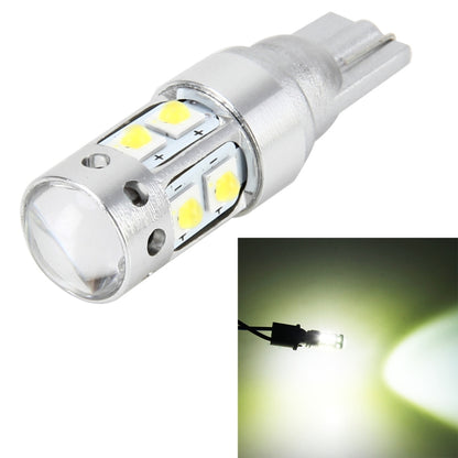 LED car clearance lamp with metal housing and four square LED chips