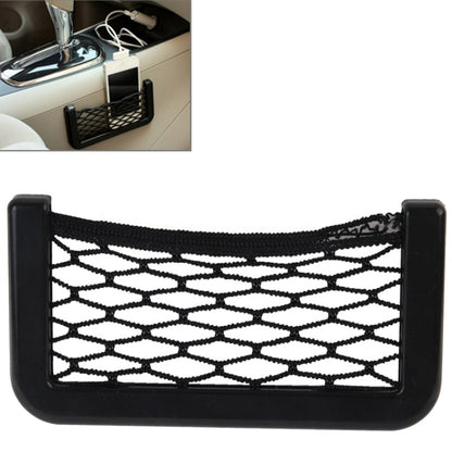 Car Net Pockets 12cm x 6cm Automotive Storage String Bag with Adhesive, 12x6cm