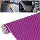 Purple carbon fiber style PVC sticker roll with 3D woven pattern