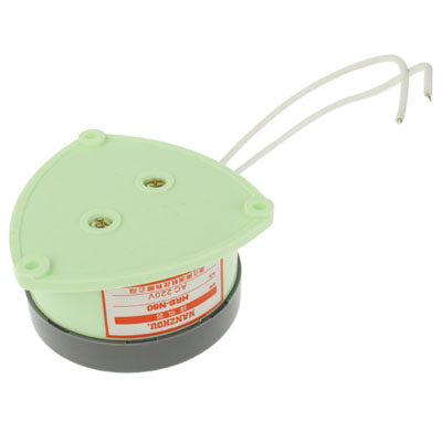 Security alarm buzzer base with two screw holes and two white lead wires