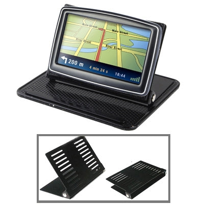 Universal GPS holder cradle with anti-slip mat, landscape display on screen mount