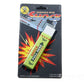 Blister-pack shock chewing gum toy with green pull-tab chewing gum