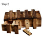 Magic Compartment Wooden Puzzle Box with Secret Drawer, Size: L, Size : L