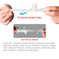 Pair of white silicone hallux valgus orthopedic toe braces with stretch band