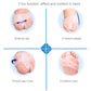 Hallux valgus toe brace comfort diagram with foot and forefoot areas