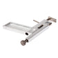 Metal ear piercing gun base plate with alignment slot and pins