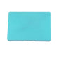 Turquoise kit case lid with embossed lettering