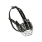 Steel Cage Style Dog Basket Wire Muzzle Protective Snout Cover with Leather Strap, Size: M, Size: M