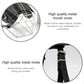 Steel Cage Style Dog Basket Wire Muzzle Protective Snout Cover with Leather Strap, Size: M, Size: M