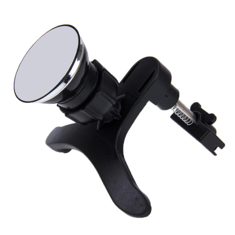 Rotatable universal phone holder with round suction-style base and adjustable arms