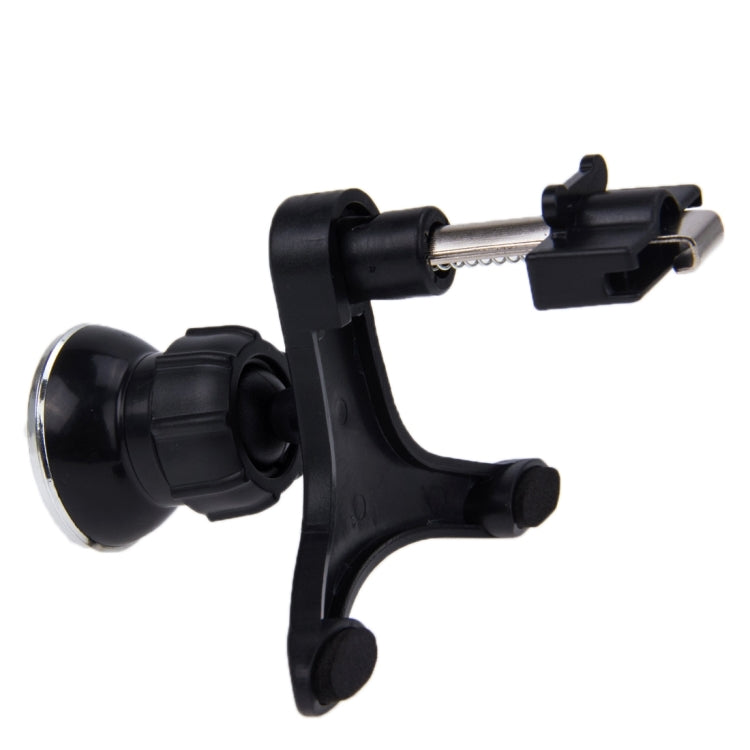 Rotatable universal phone holder with clamp mount and retractable metal rod