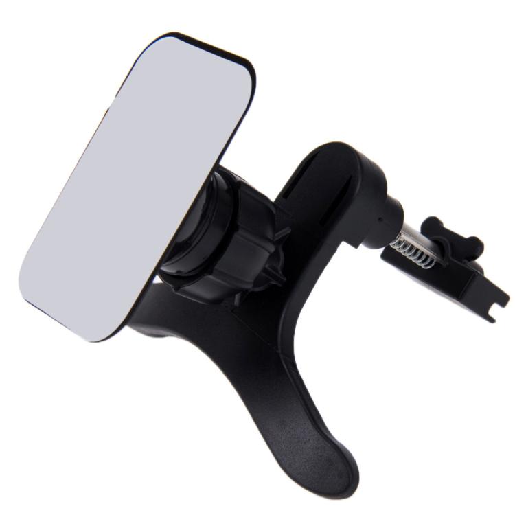 Rotatable universal phone holder with black clamp grip for holding a phone securely