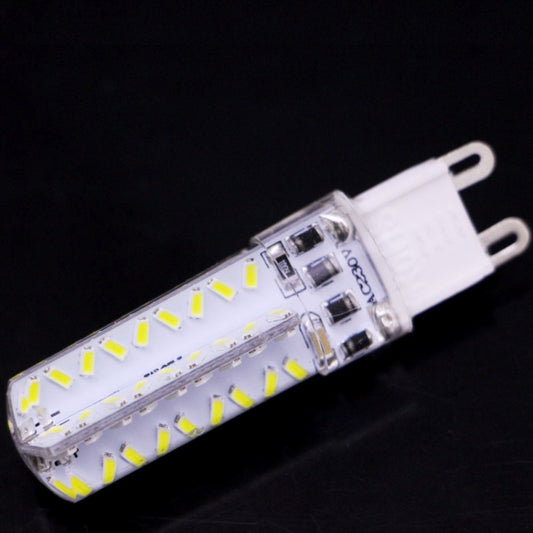 G9 LED bulb with SMD LED row in clear capsule, unlit