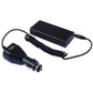 Mini signal jammer power cable and car plug adapter with coiled cord and connectors.