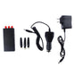 Signal jammer kit: mini unit, three antennas, car charger, and power cables.