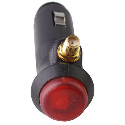 Portable car GPS signal jammer, red switch button with gold threaded connector