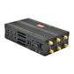 Gray signal jammer unit with LED status panel and six gold coax connectors