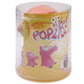 Clear plastic cylinder toy pack with Zoolife Popkids graphics and purple creature figures.