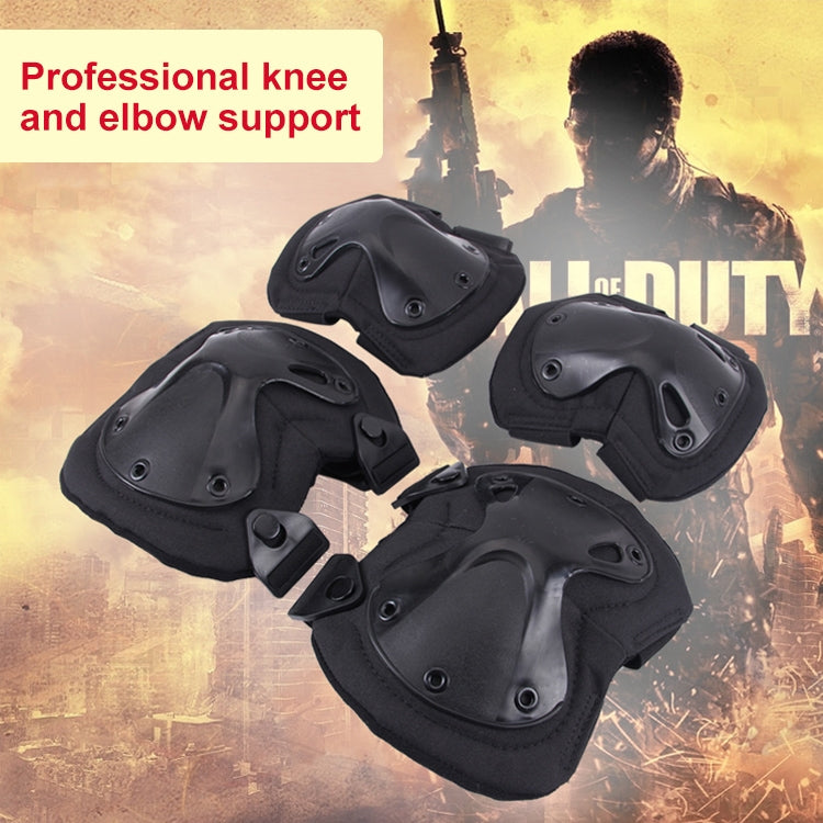 Unique X-shaped Couples Hatch XTAK Knee and Elbow Pads Protective Gear, Pads Protective Gear(Black)