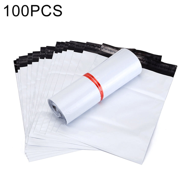 100-pack white padded mailing bags with air cushion wrap and red seal stripe