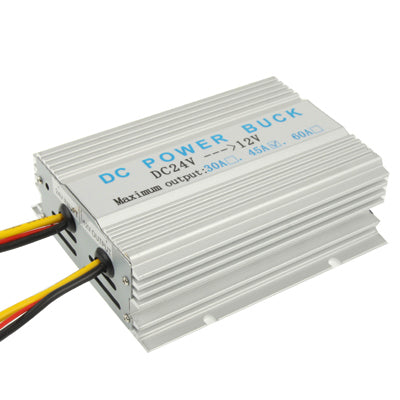 Aluminum DC power buck step-down transformer with red/black wire leads
