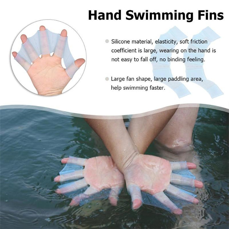 Finger Flexible Silicone Swimming Gloves (Large Size), Size : S  Green, Size : M  Green, Size : L  Green