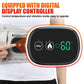 Digital controller for inflatable heating belt showing temperature readout and modes
