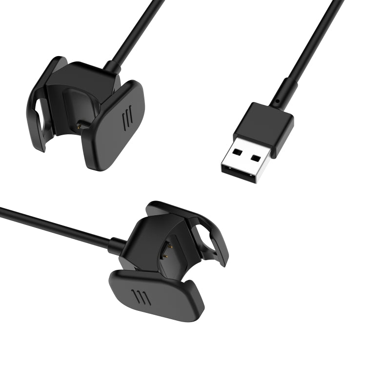 Black charging cable showing USB plug and magnetic dock head