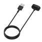 Magnetic charging cable with USB-A plug and magnetic charging puck, black