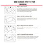 HD screen protector installation manual with step-by-step guide