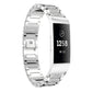 Diamond-studded Solid Stainless Steel Wrist Strap Watch Band for Fitbit Charge 3