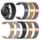 18mm Milan mesh watch band set with multiple colors: black, silver, gold, and rose tones.