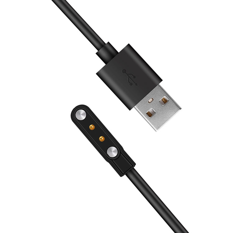 USB-A charging cable with magnetic snap-on module