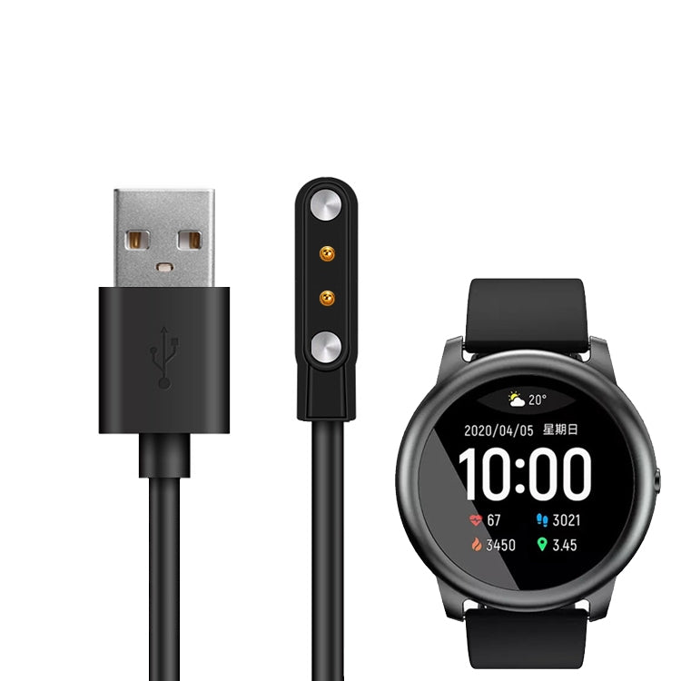 Magnetic charging cable with USB-A plug and smartwatch connection