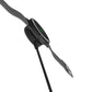Black magnetic charging dock with cable and exposed metal charging pins