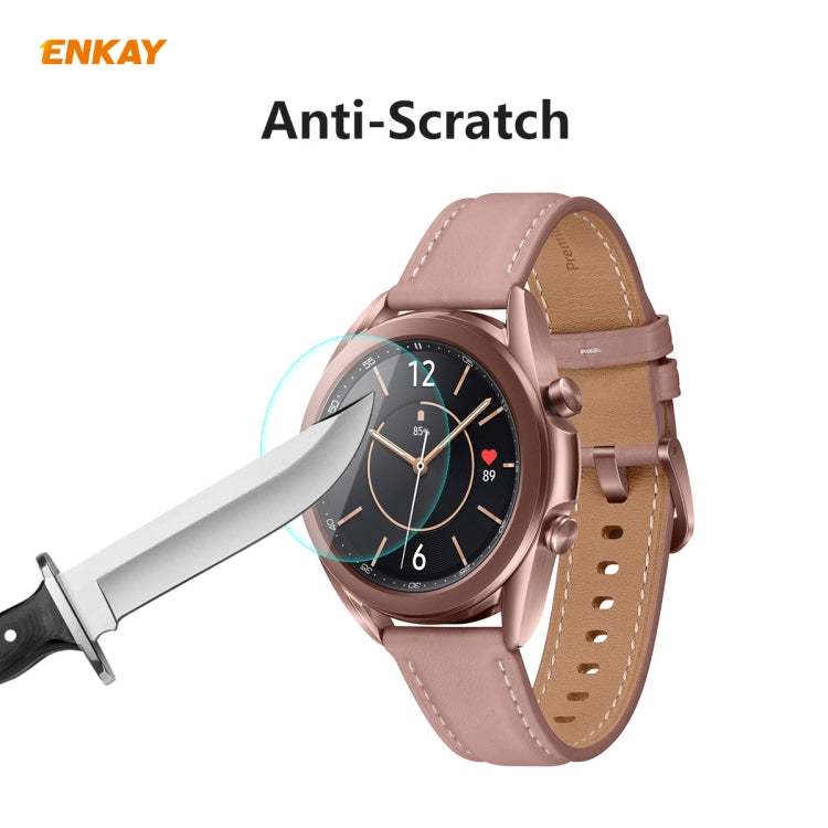 Tempered glass screen protector shown on smartwatch display for anti-scratch protection