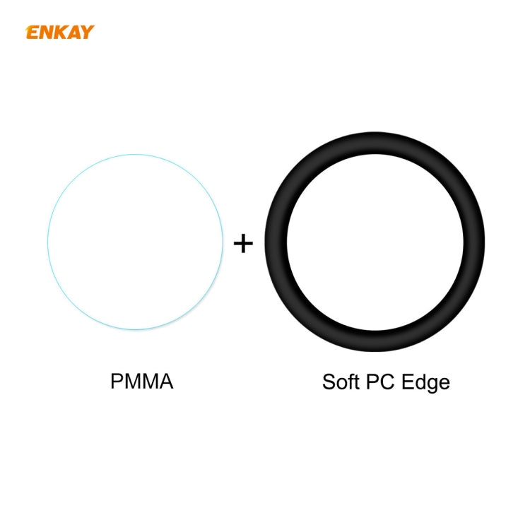PMMA watch screen protector film plus soft PC edge ring