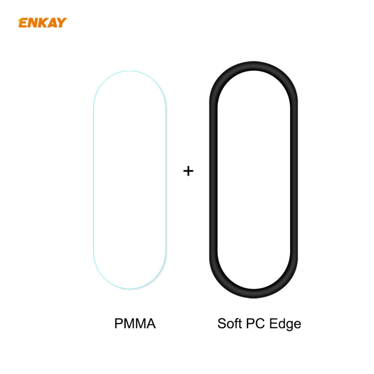 PMMA smartwatch screen protector with soft PC edge, full-screen coverage