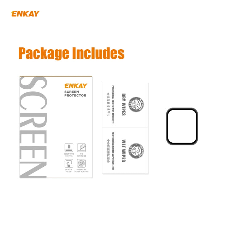 ENKAY package includes screen protector film for Apple Watch 40mm and accessories