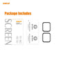2-pack Apple Watch 44mm screen protector films on card packaging